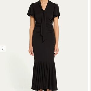 Cinq à Sept Hertha Tie Neck Midi Dress, Size 2